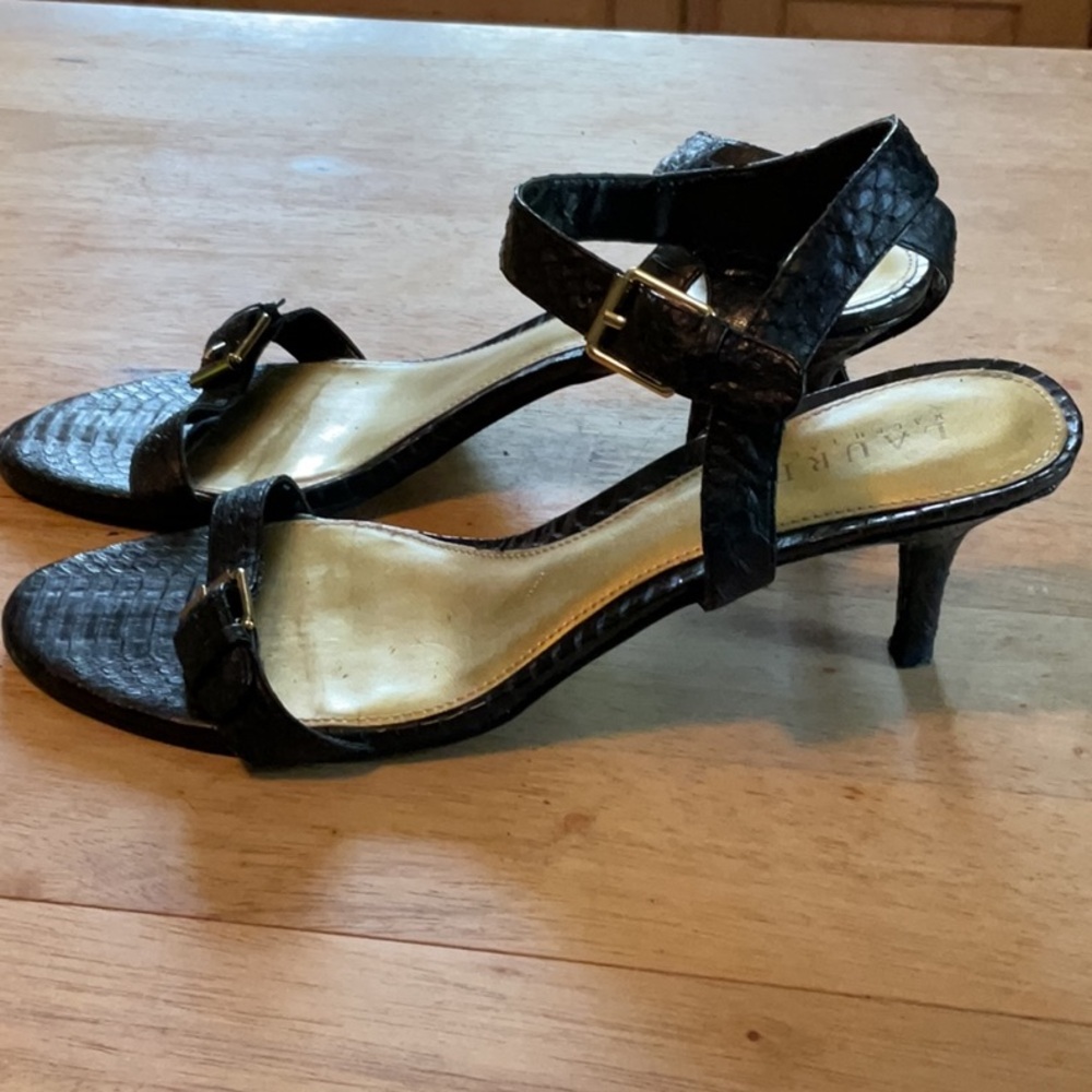 Ralph Lauren kitten heel sandals